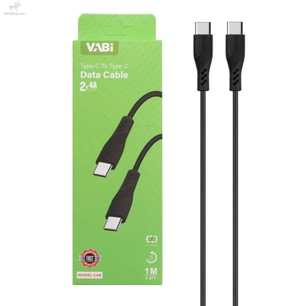 کابل شارژ سوپر فست VABI Type-C to Type-C مدل CA8