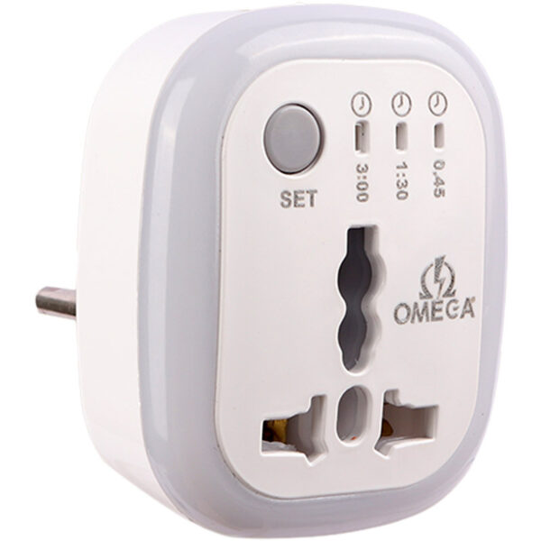 محافظ برق هوشمند تبدیل 2به3 تایمردار امگا OMEGA