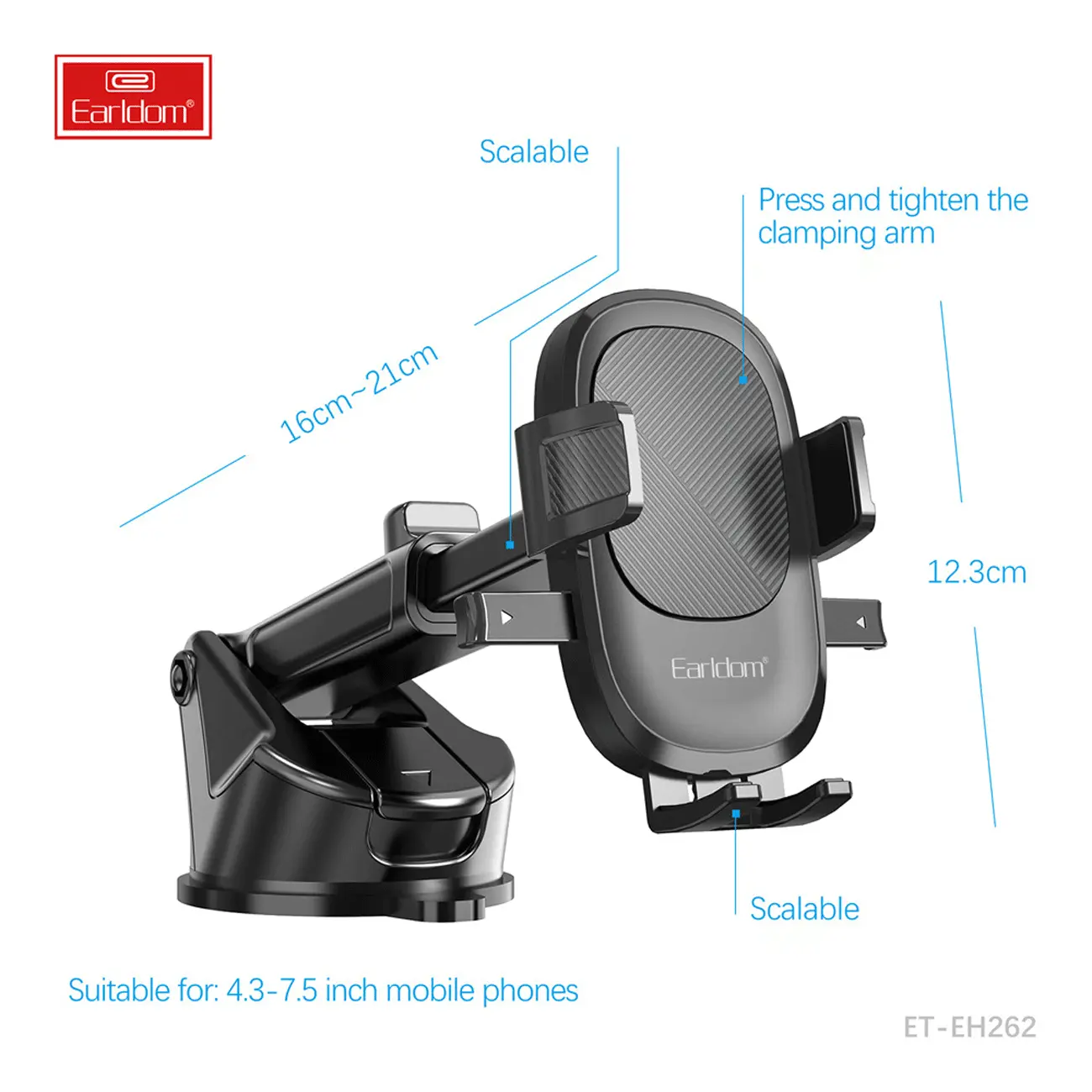 هولدر موبایل داخل خودرو ارلدام ET-EH262