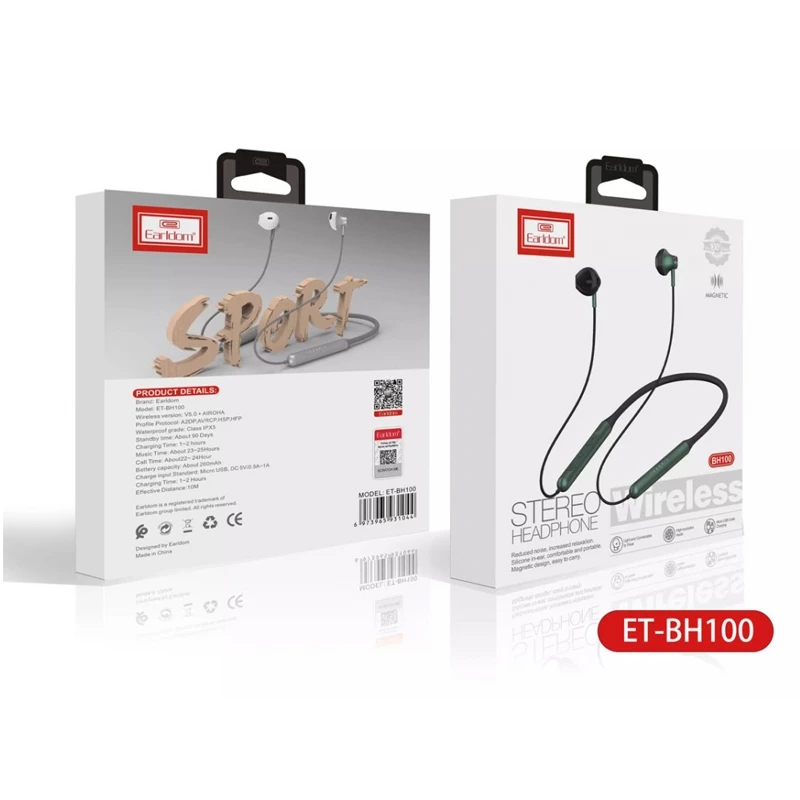 هندزفری گردنی بلوتوثی ارلدام مدل ET-BH100