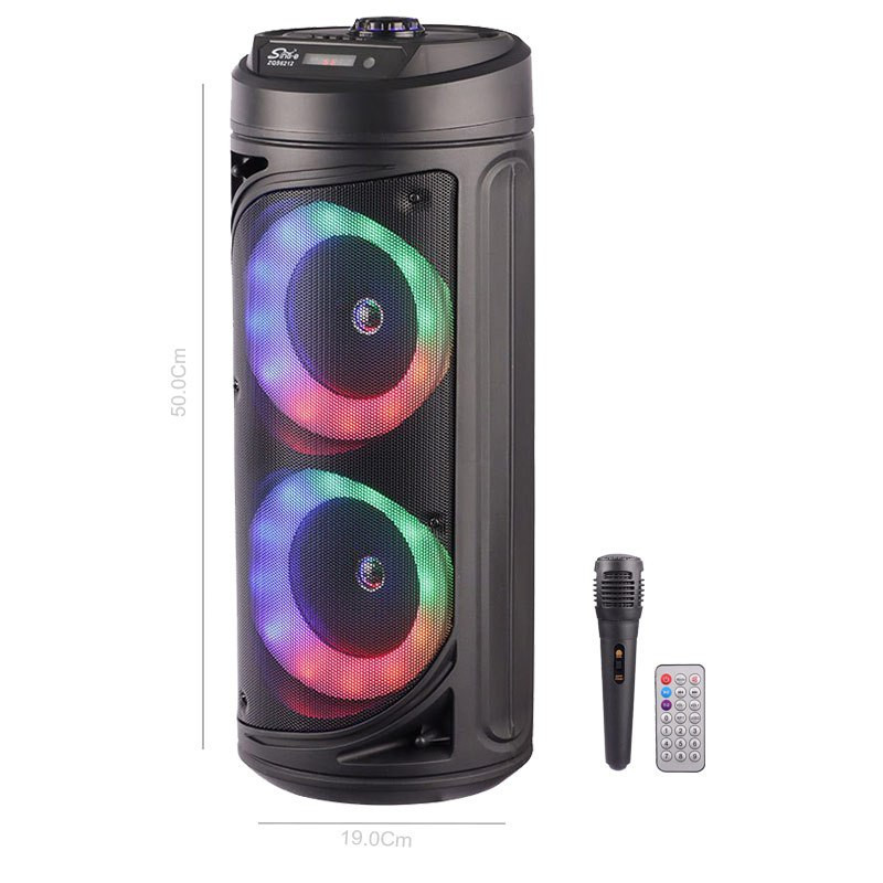 اسپیکر بلوتوثی چمدانی Sing-E ZQS6212 + میکروفون و ریموت کنترل