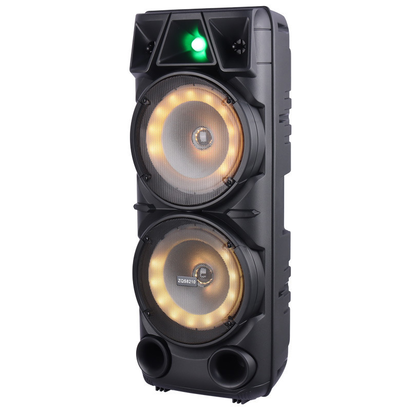 اسپیکر بلوتوثی چمدانی رم و فلش خور Sing-E ZQS8210 + میکروفون و ریموت کنترل