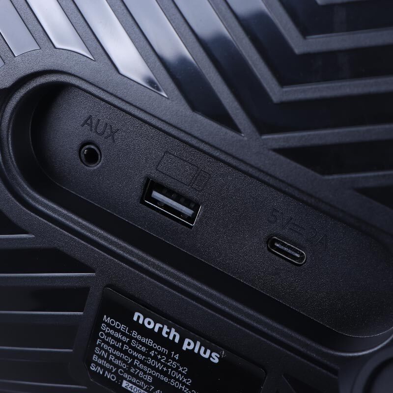 اسپیکر بلوتوثی نورث پلاس مدل beatboom14 گارانتی زرین