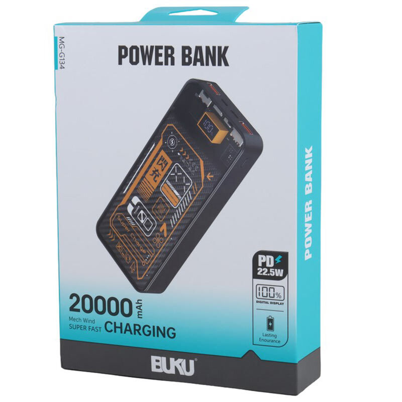 پاوربانک فست شارژ بوکو 20000 میلی آمپر MG-G134 QC3.0 PD 22.5W