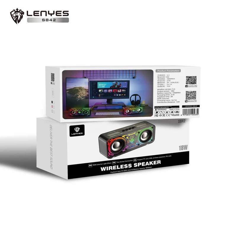 اسپیکر بلوتوثی رم و فلش خور لنیس (LENYES) مدل S842
