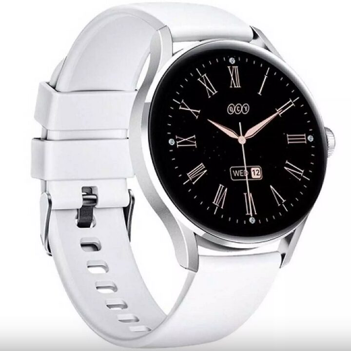 ساعت هوشمند کیوسیوای مدل QCY Watch Elite گلوبال گارانتی شرکتی طوسی