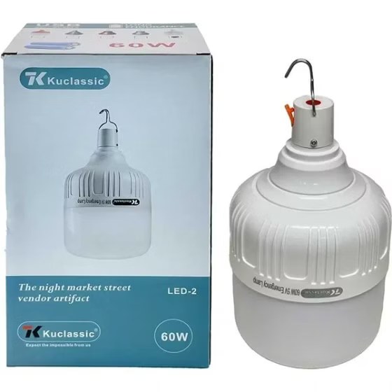 لامپ شارژی 60 وات LED سه حالت برندKUCLASSIC